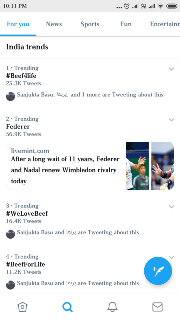 beefForLife Twitter trend